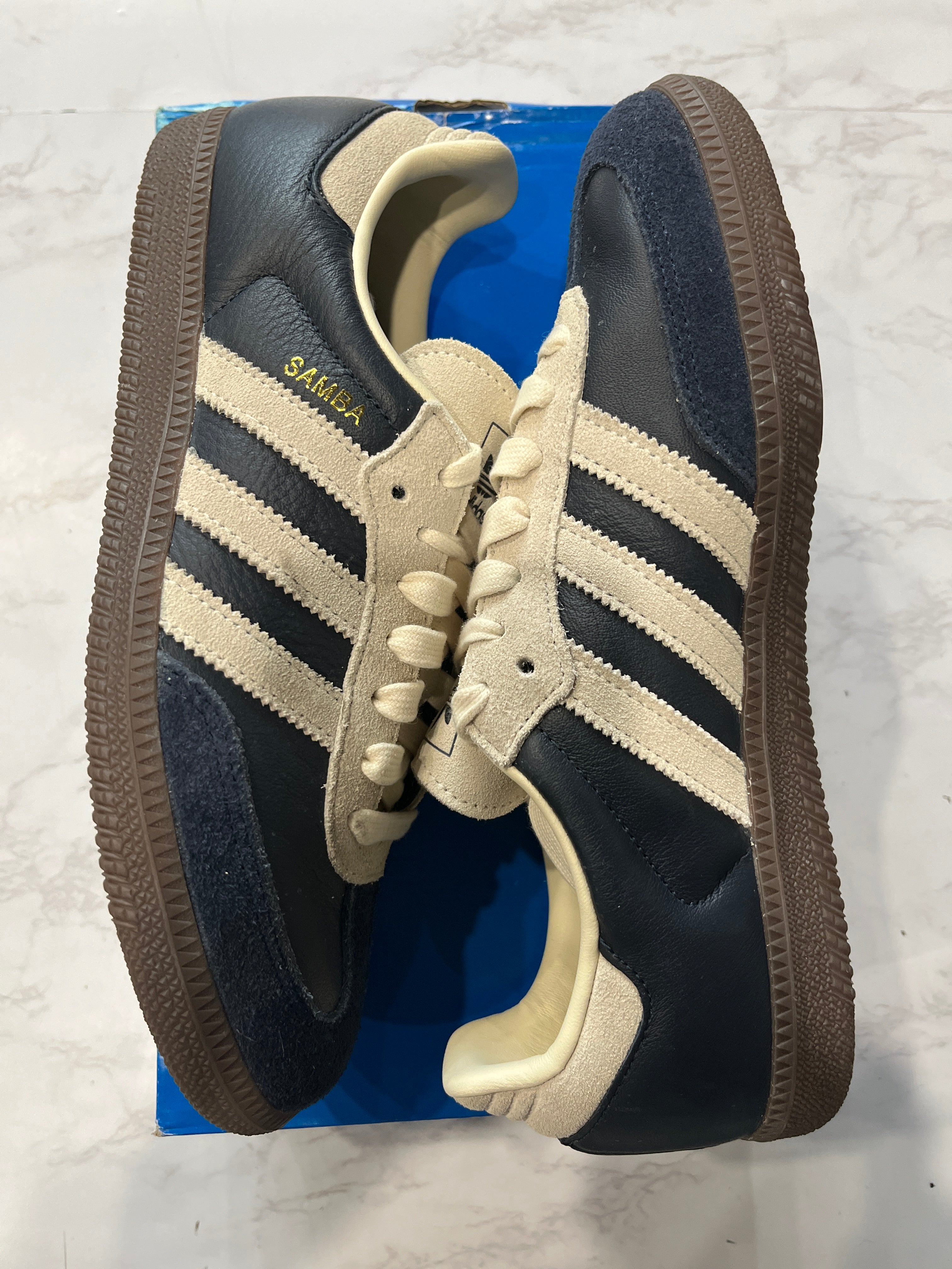 adidas Samba OG Aurora Ink Cream White PRE-OWNED