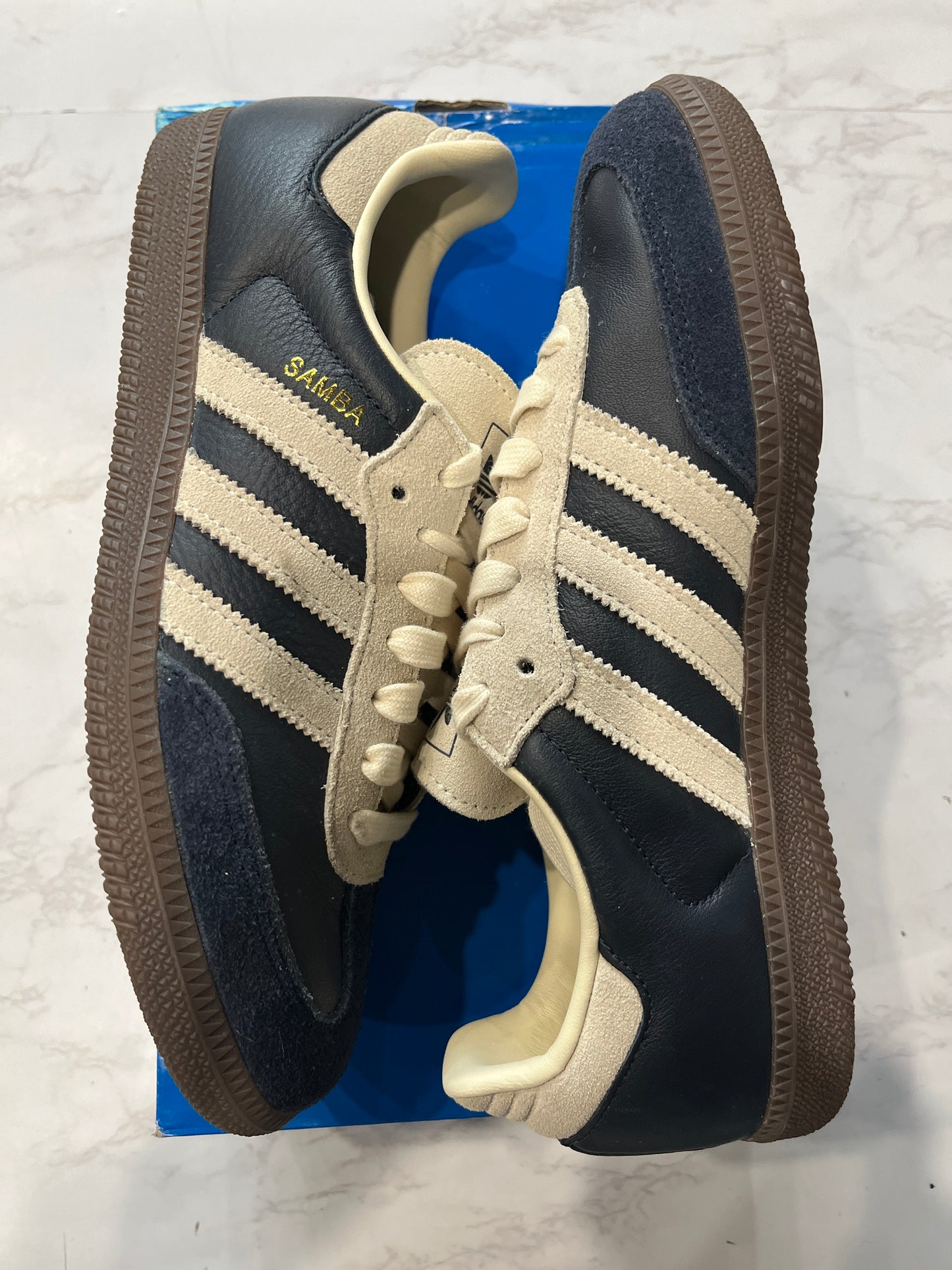 adidas Samba OG Aurora Ink Cream White PRE-OWNED