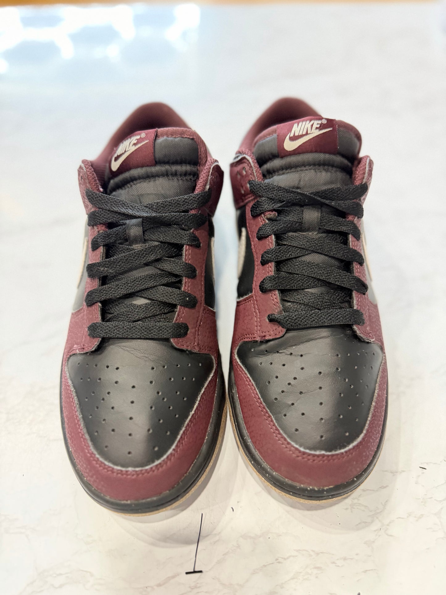 Nike Dunk Low Next Nature Burgundy Crush Black (Women's) PRE-OWNED