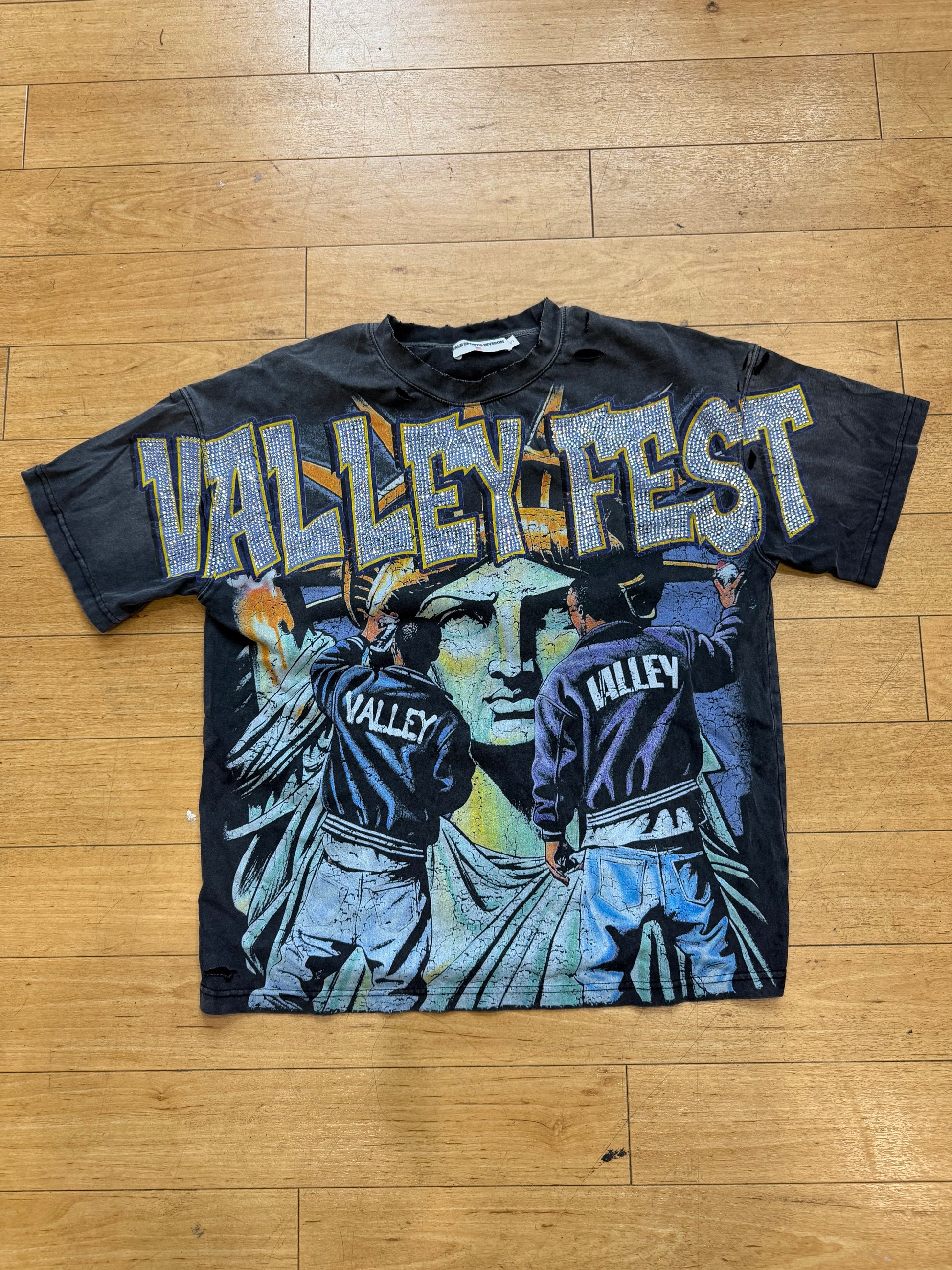 Vale Forever Bling Graffiti Tee 'Black' PRE-OWNED