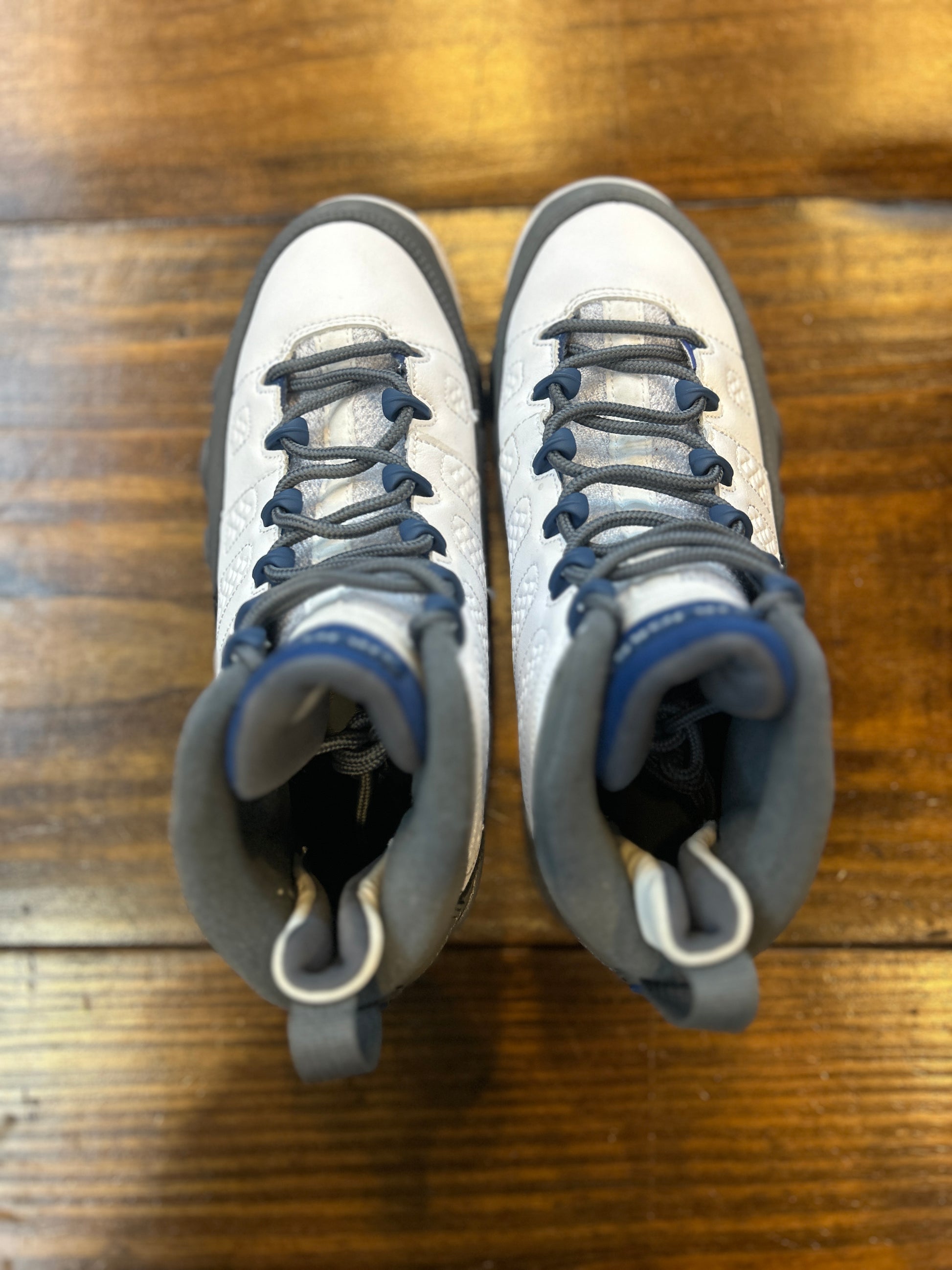 Jordan 9 Retro Flint Grey French Blue (2026) (GS) PRE-OWNED