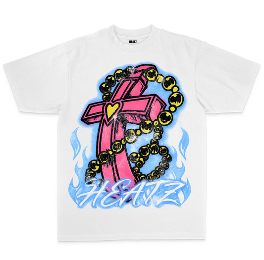 HEATZ Sacred Heart Cross Tee