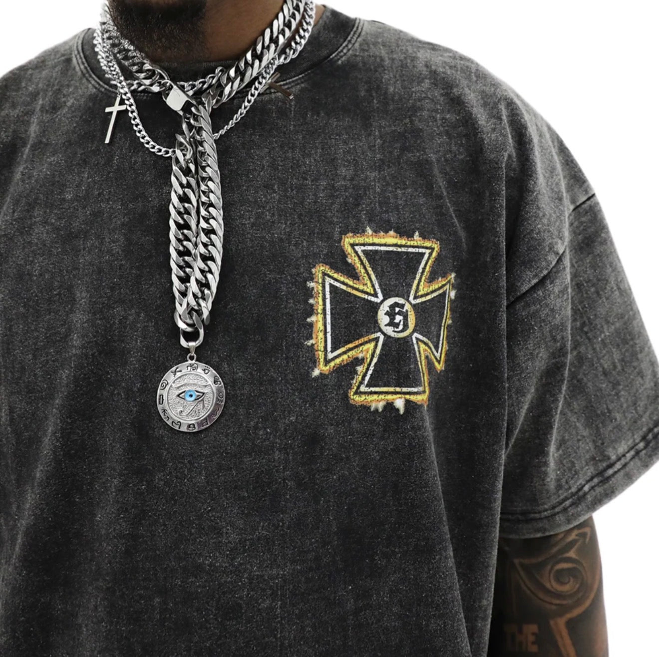 Heights Chopper Acid Wash Tee