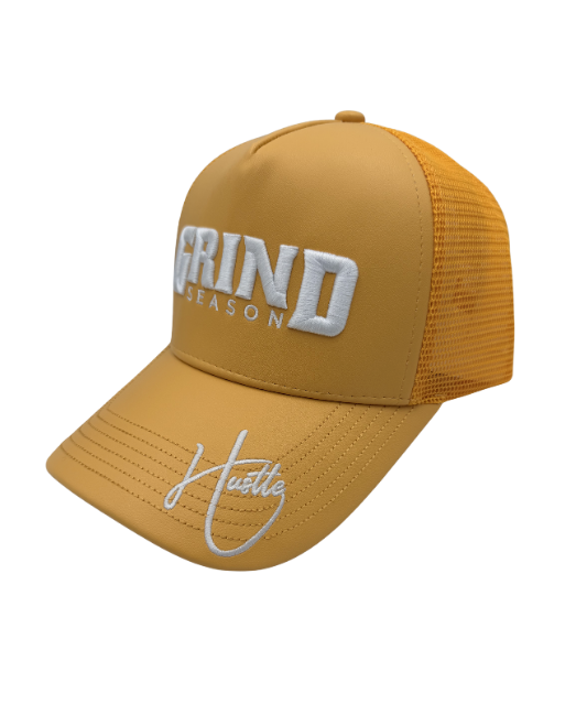 YBE Grind Season Leather Hat Yellow