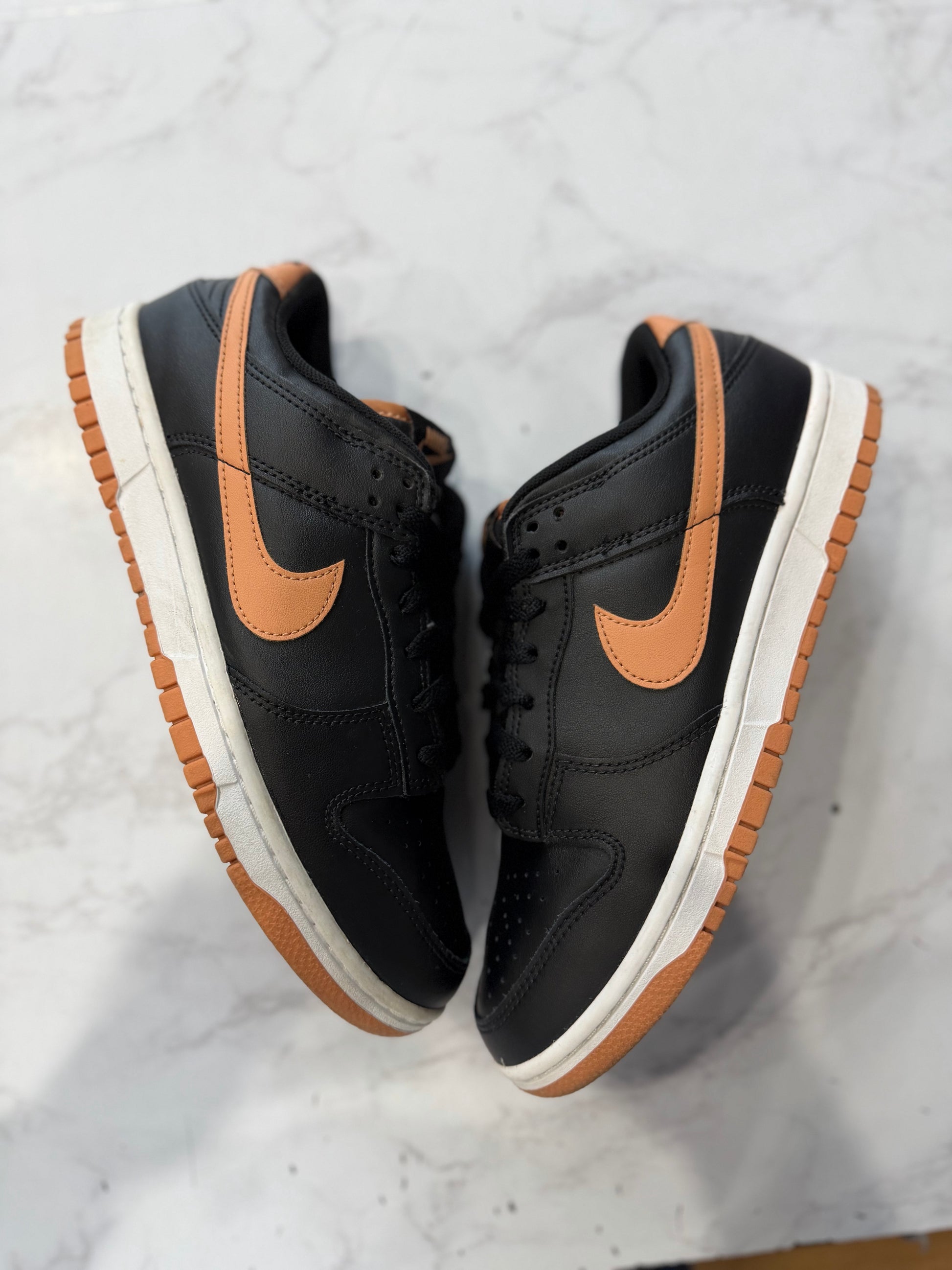 Nike Dunk Low Black Amber Brown PRE-OWNED