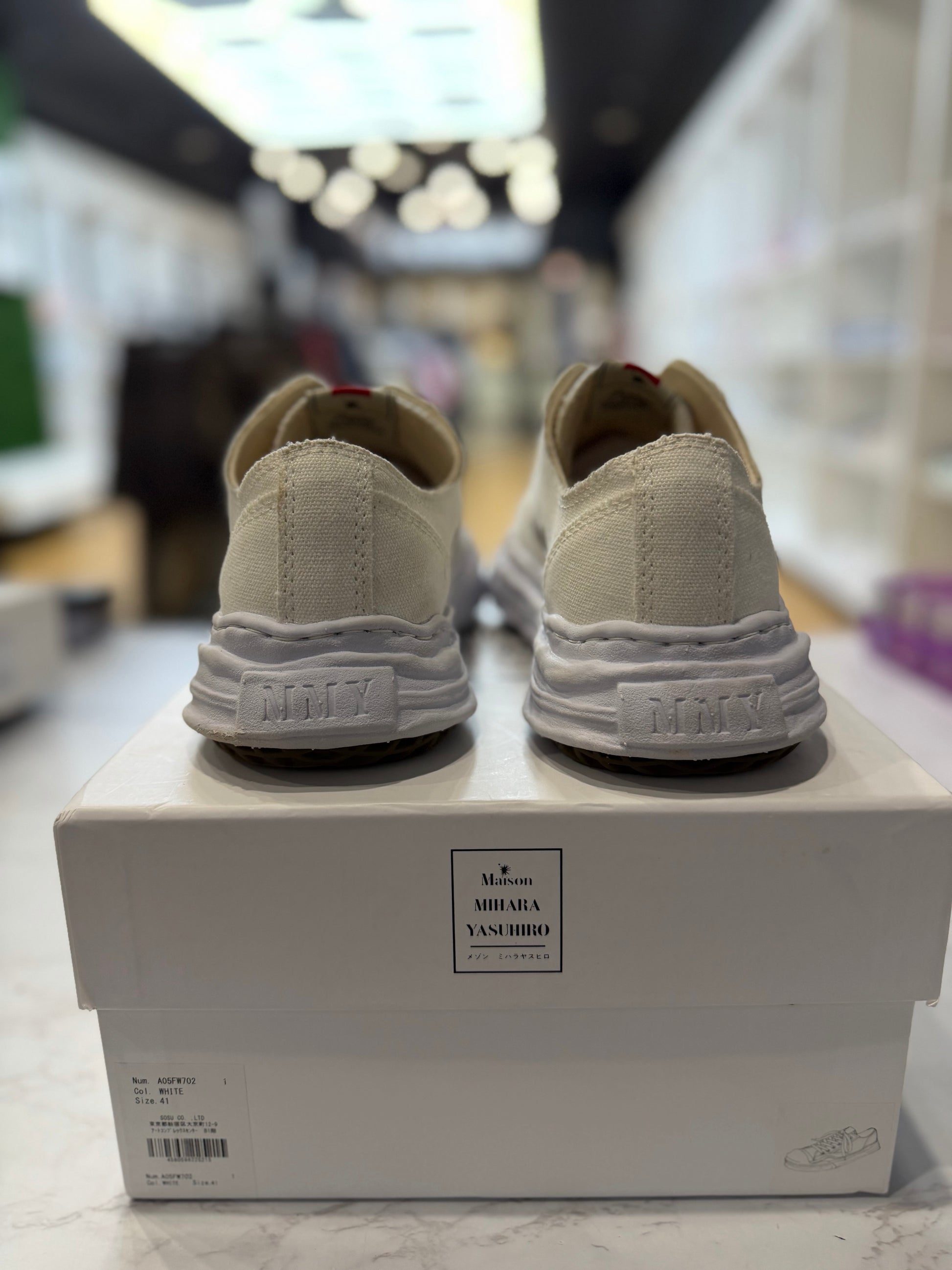 Maison Mihara Yasuhiro Hank OG Sole Canvas Low White PRE-OWNED