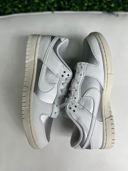 Nike Dunk Low Next Nature Sheer Lace Metallic Platinum (Women's)