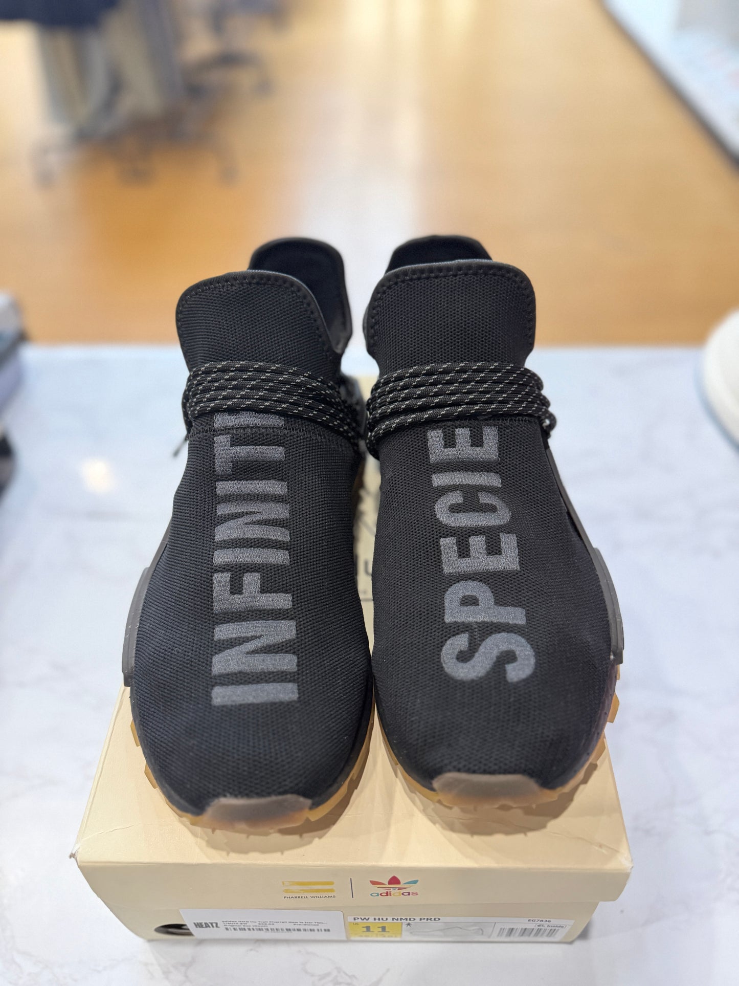 adidas NMD Hu Trail Pharrell Now Is Her Time Black PRE-OWNED