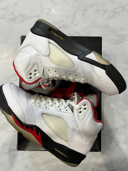 Jordan 5 Retro Fire Red Silver Tongue (2020) PRE-OWNED