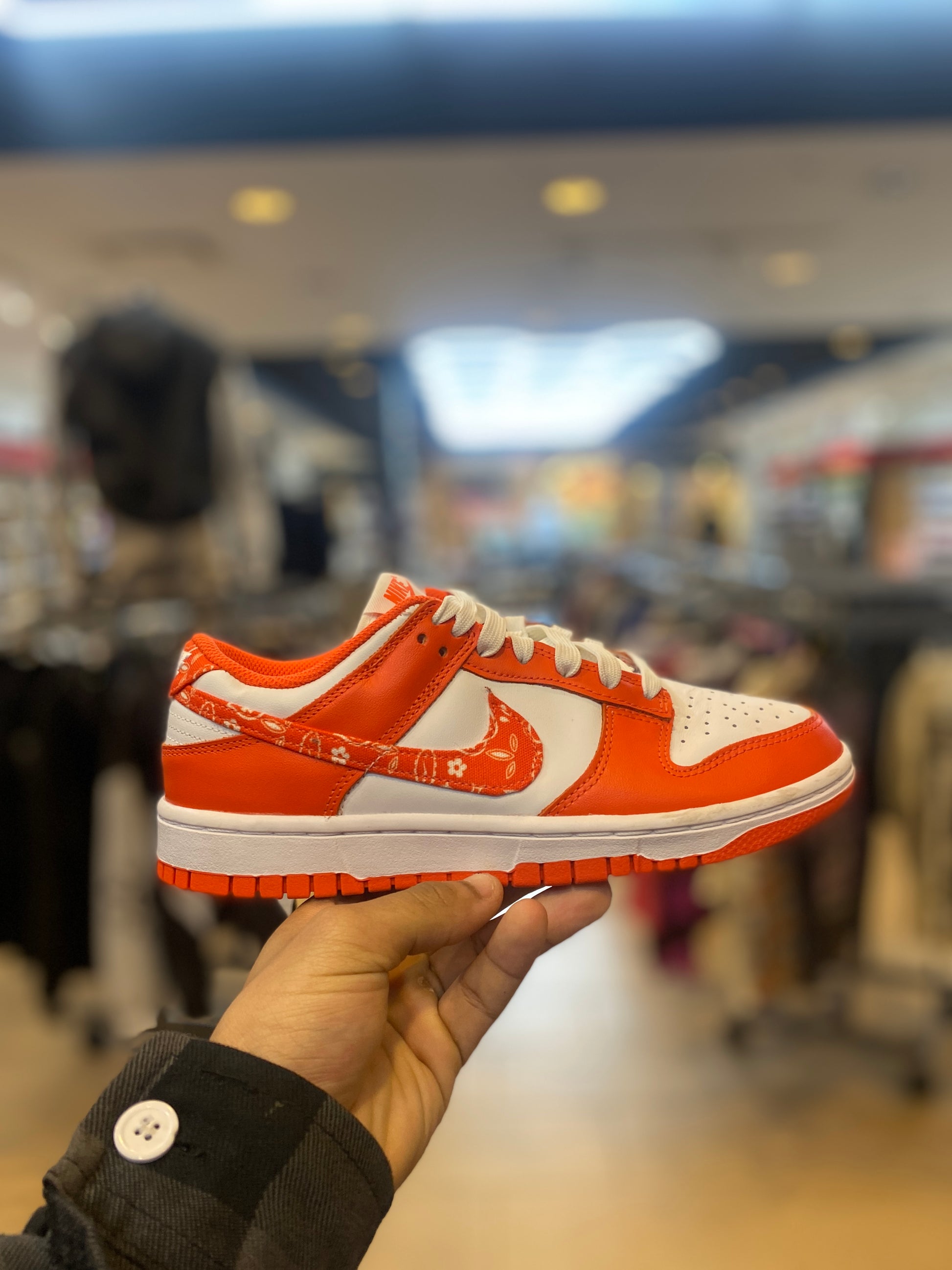 Nike Dunk Low Essential Paisley Pack Orange (Women's) - PRE-OWNED