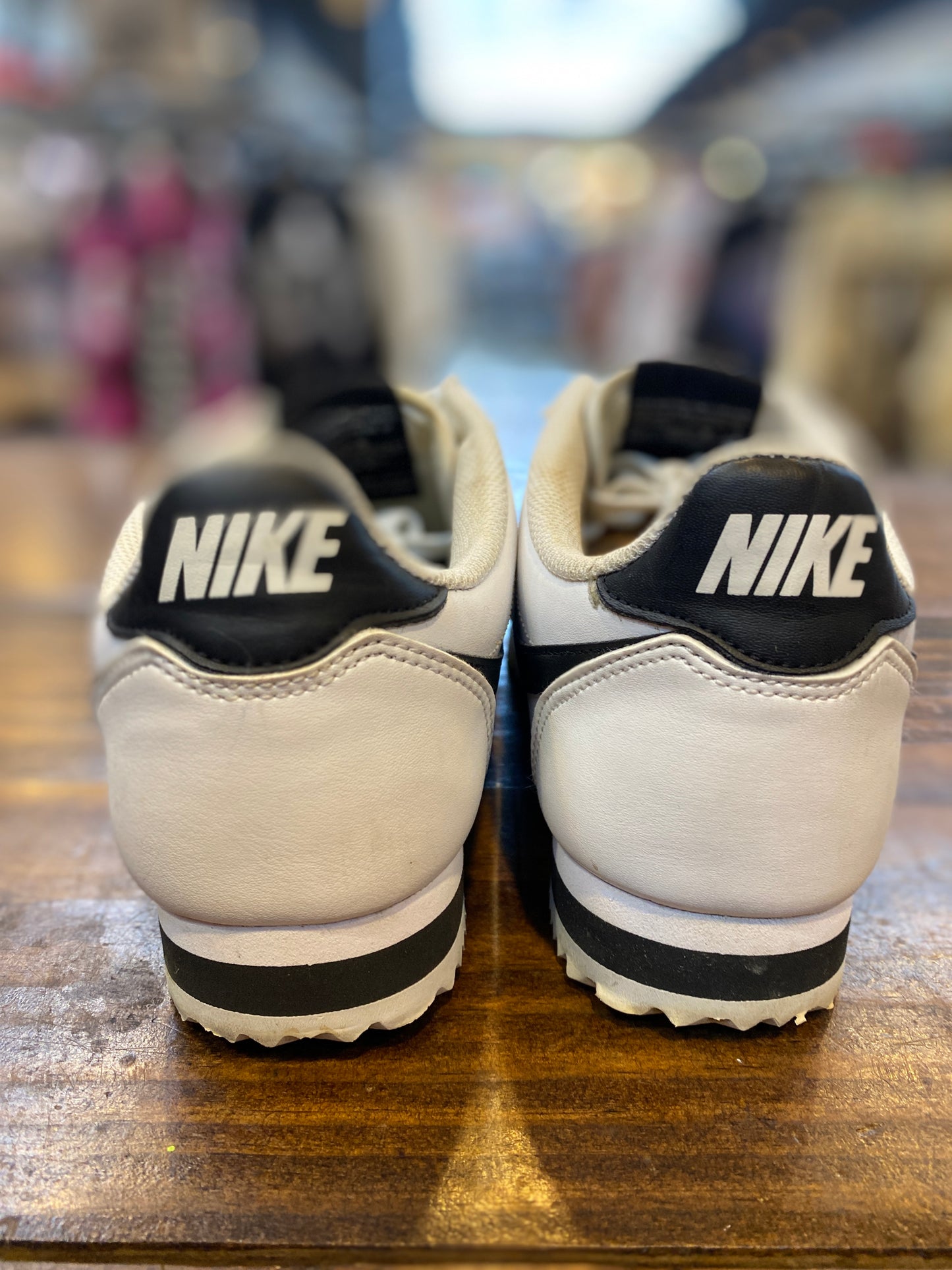 Nike Classic Cortez White Black (Women's) PRE-OWNED