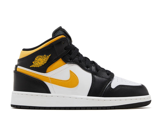 Jordan 1 Mid White Pollen Black (GS)