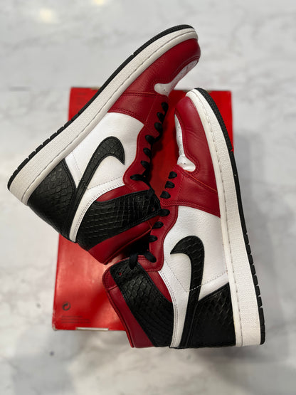 Jordan 1 Retro High Satin Snake Chicago (Women's) PRE-OWNED