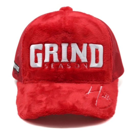 YBE Grind Season Fur Hat Red