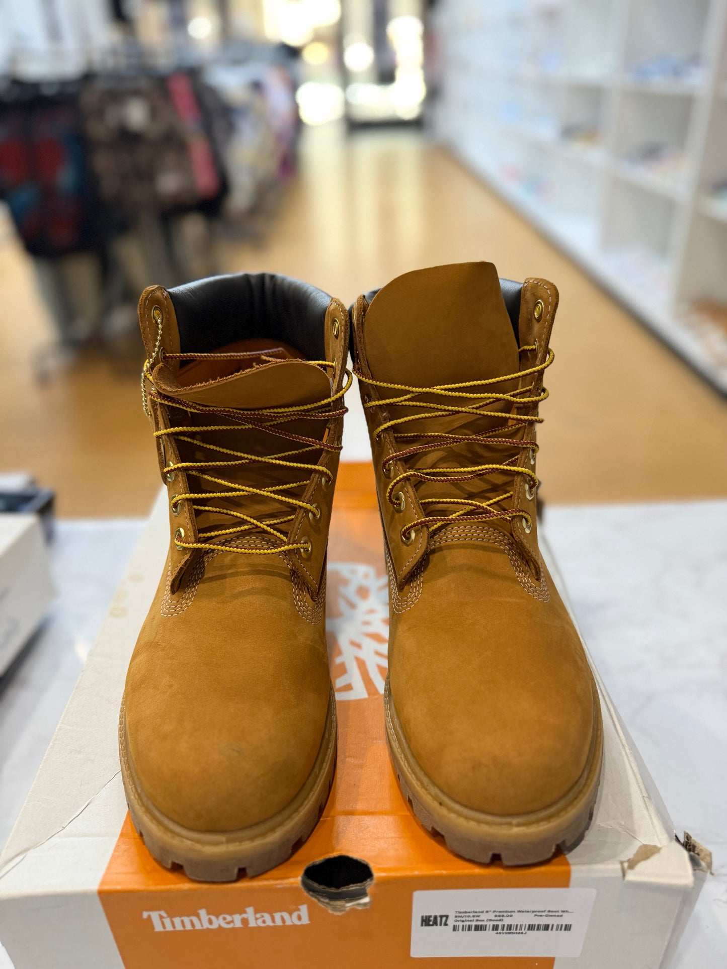 Timberland 6" Premium Waterproof Boot Wheat PRE-OWNED