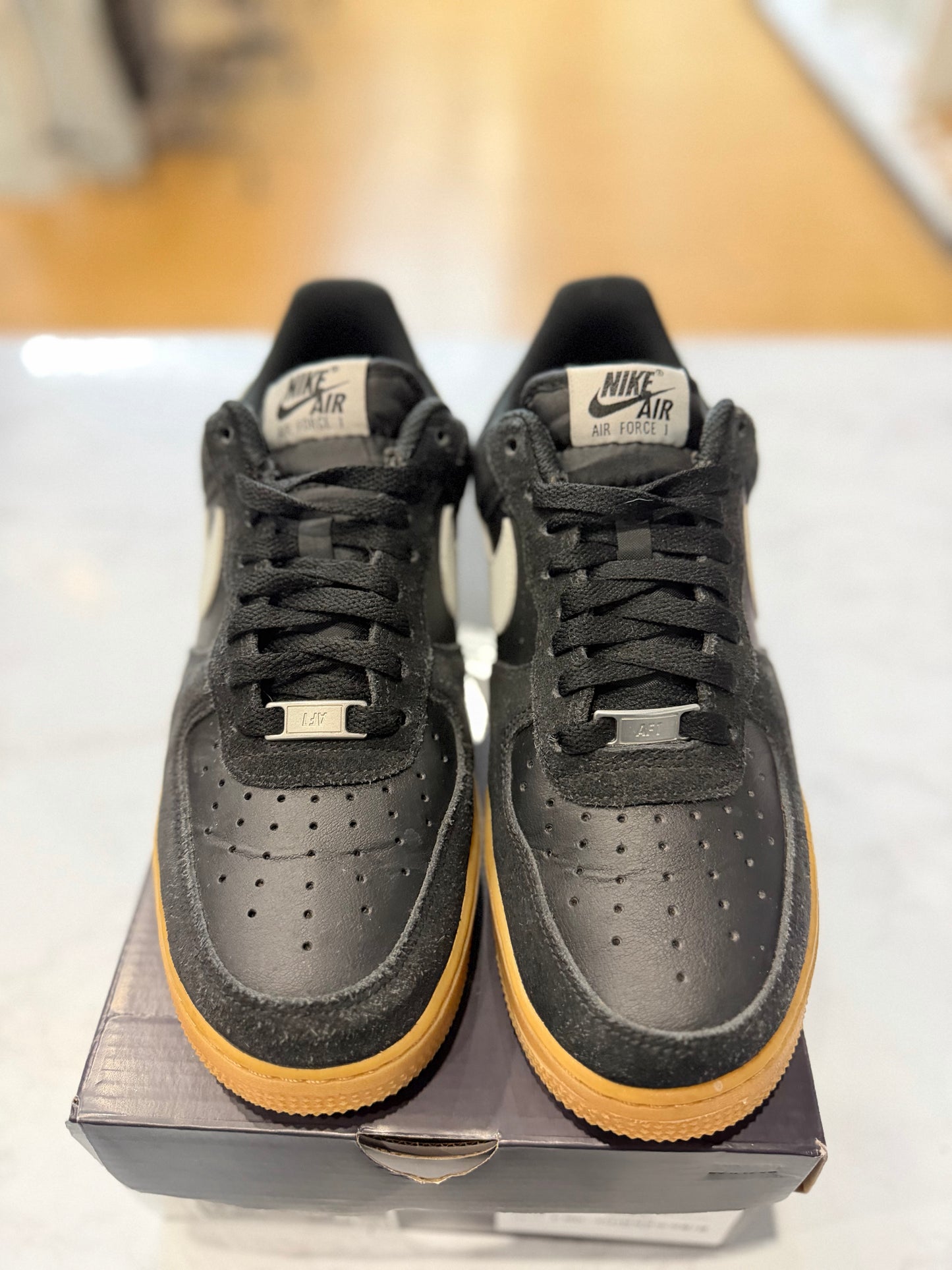 Nike Air Force 1 Low '07 LV8 Black Summit White Gum PRE-OWNED