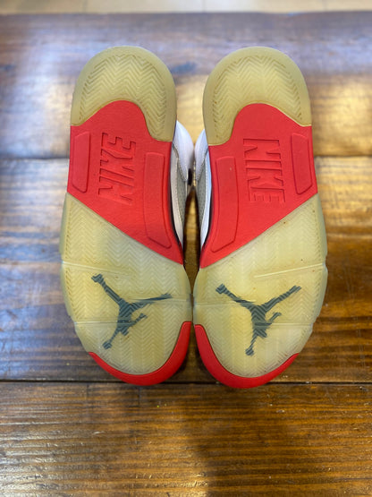 Jordan 5 Retro Fire Red Black Tongue (2025) PRE-OWNED