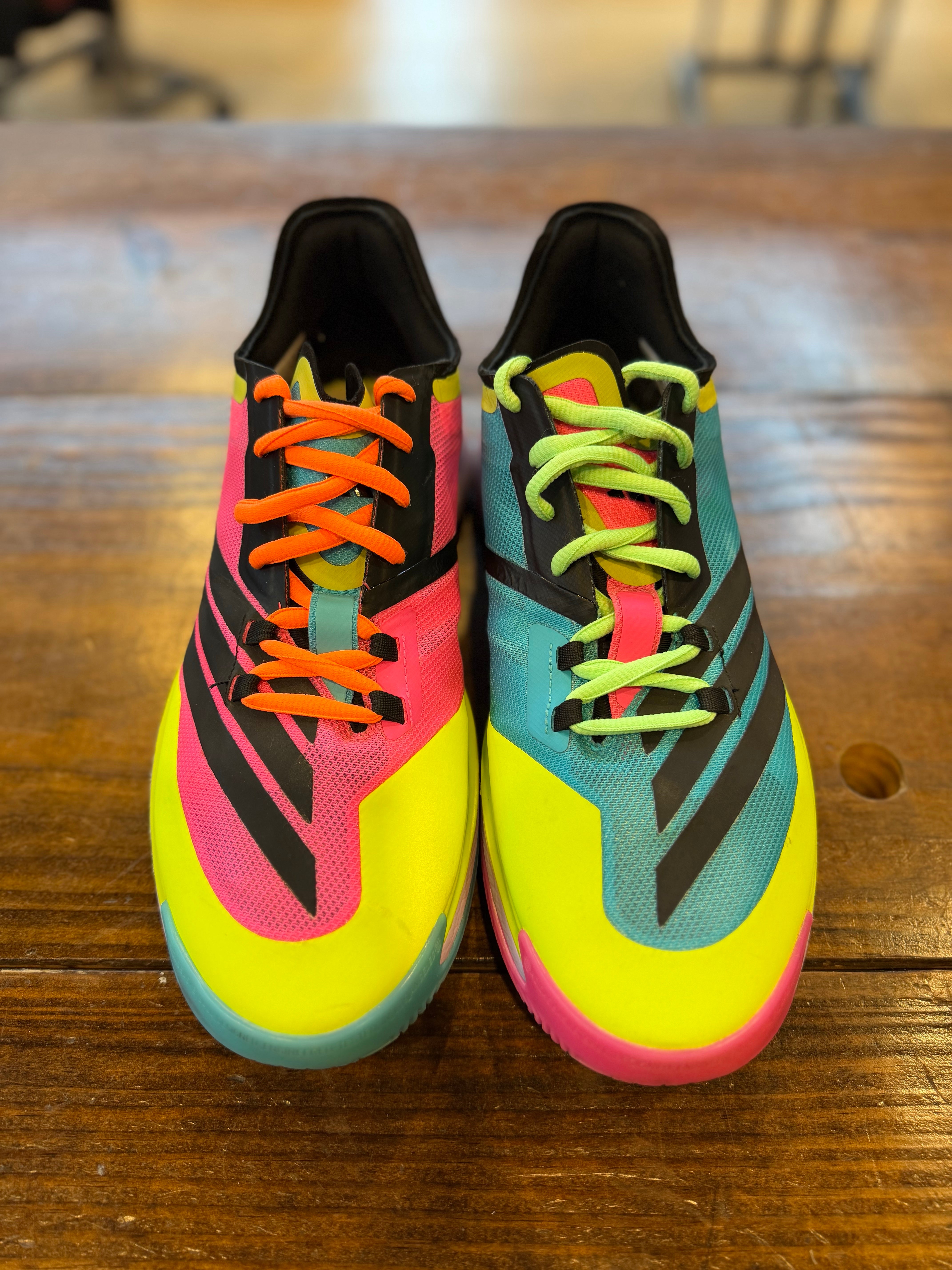 adidas Adizero Select 3.0 Low Lucid Pink Preloved Lime PRE-OWNED