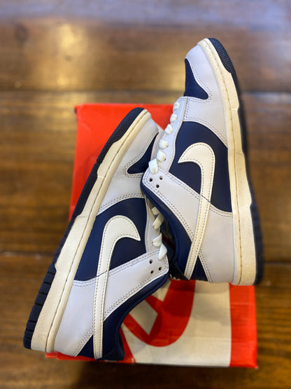Nike Dunk Low Football Grey Midnight Navy (GS) PRE-OWNED