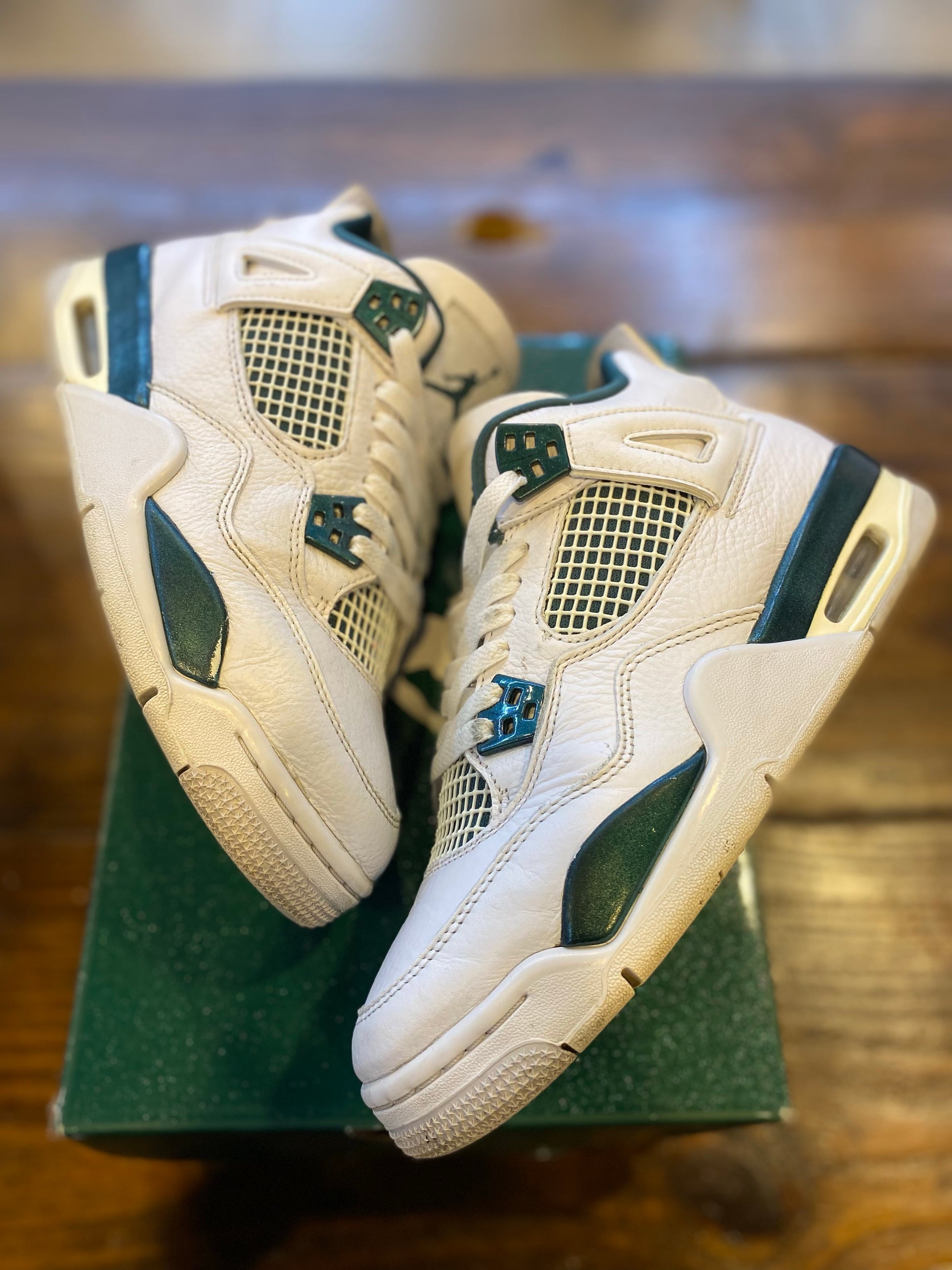 Jordan 4 Retro Oxidized Green (GS) PRE-OWNED