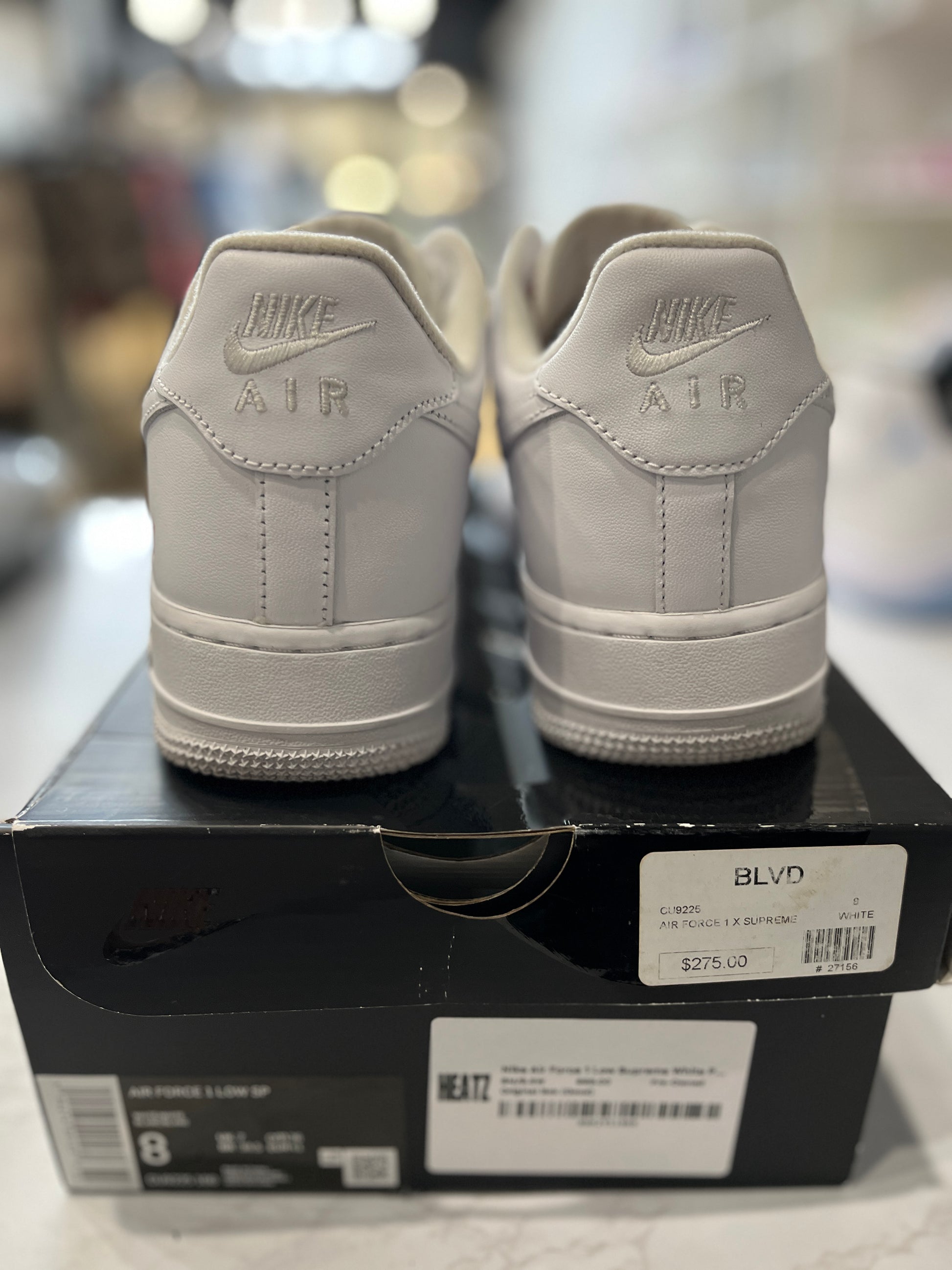 Nike Air Force 1 Low Supreme White PRE-OWNED