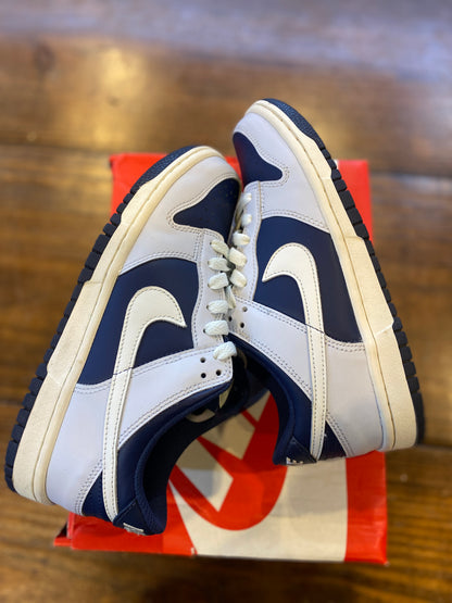 Nike Dunk Low Football Grey Midnight Navy (GS) PRE-OWNED