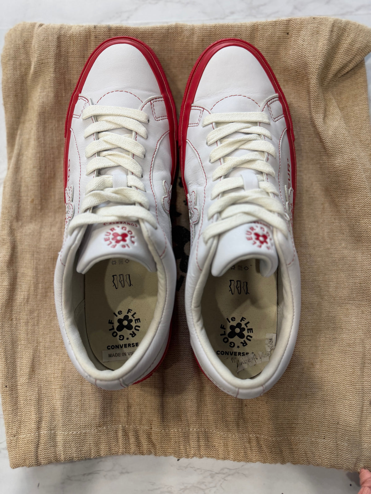 Converse One Star Ox Golf le Fleur Color Block Pack Red PRE-OWNED