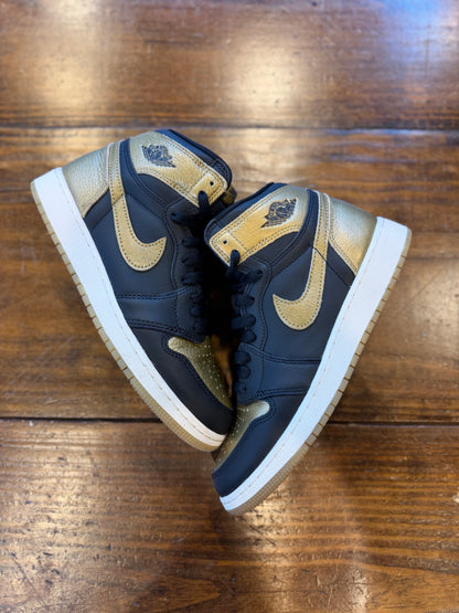 Jordan 1 Retro High OG Black Metallic Gold (GS) PRE-OWNED