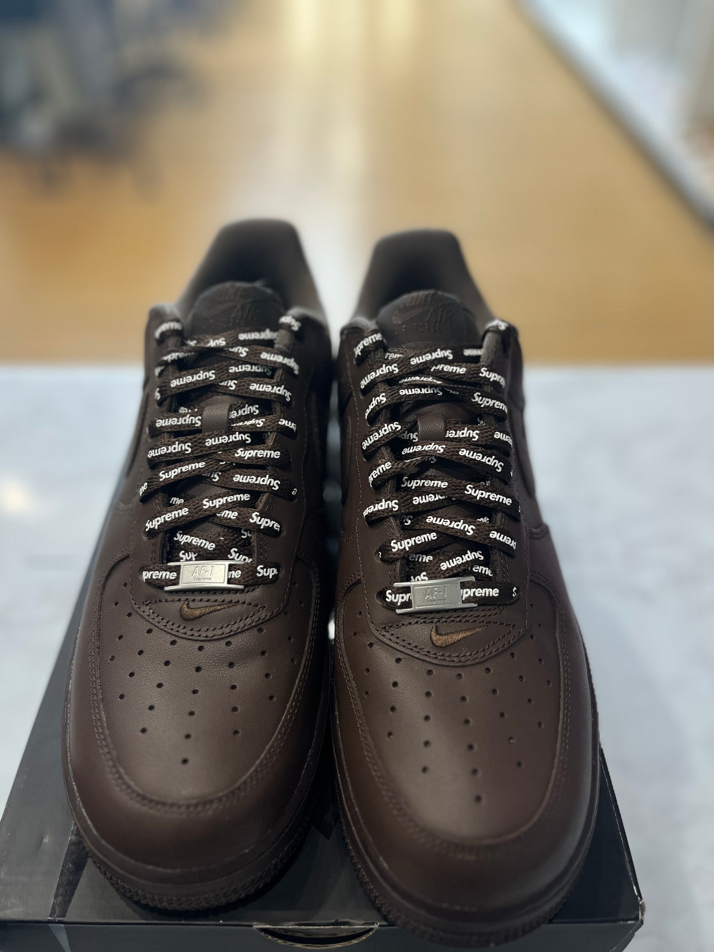 Nike Air Force 1 Low Supreme Baroque Brown PRE-OWNED