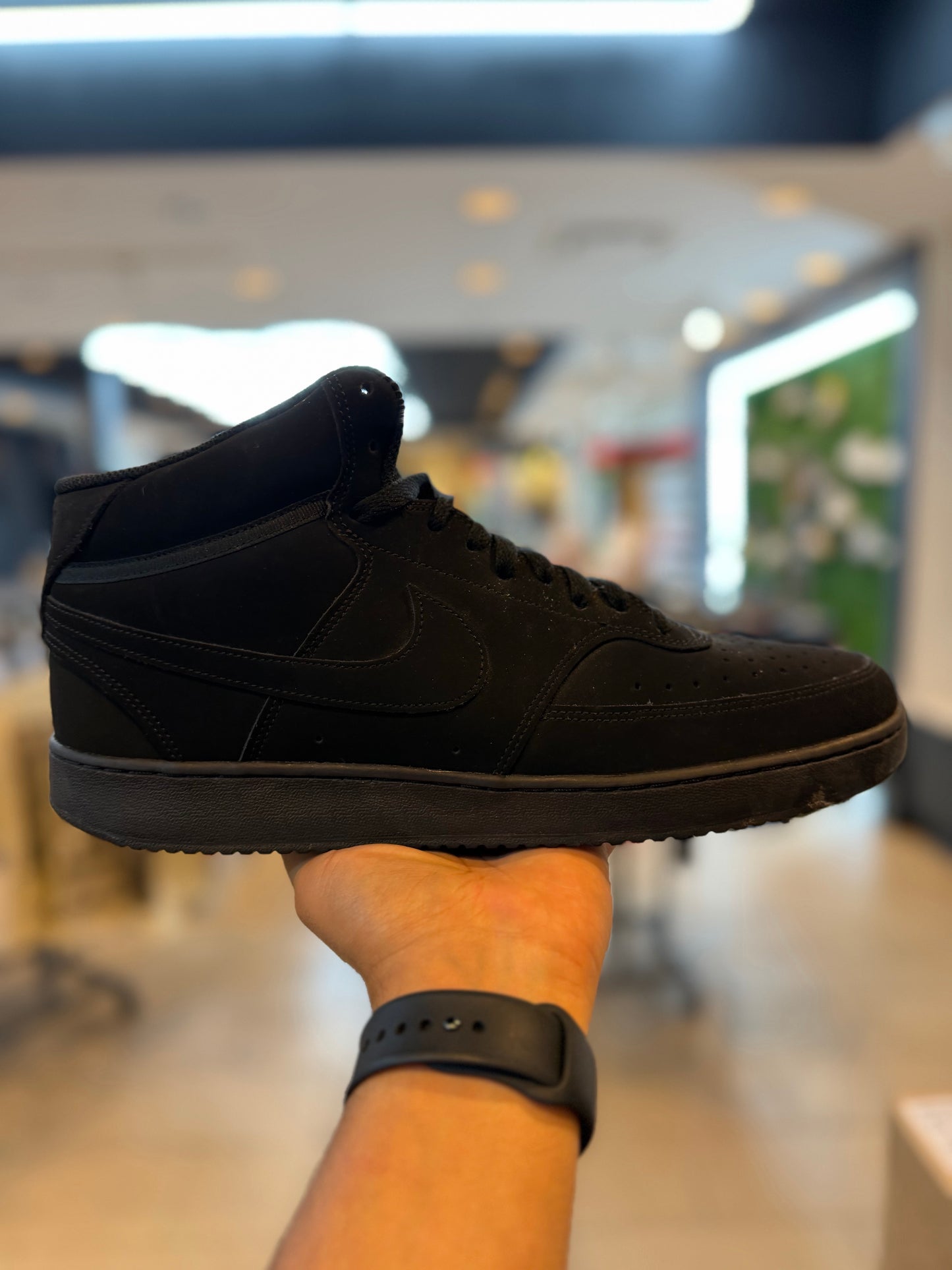 Nike Court Vision Mid Black PRE-OWNED