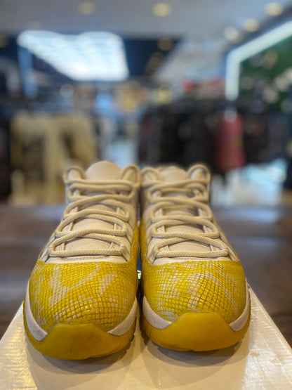 Jordan 11 Retro Low Yellow Snakeskin (Women's) PRE-OWNED
