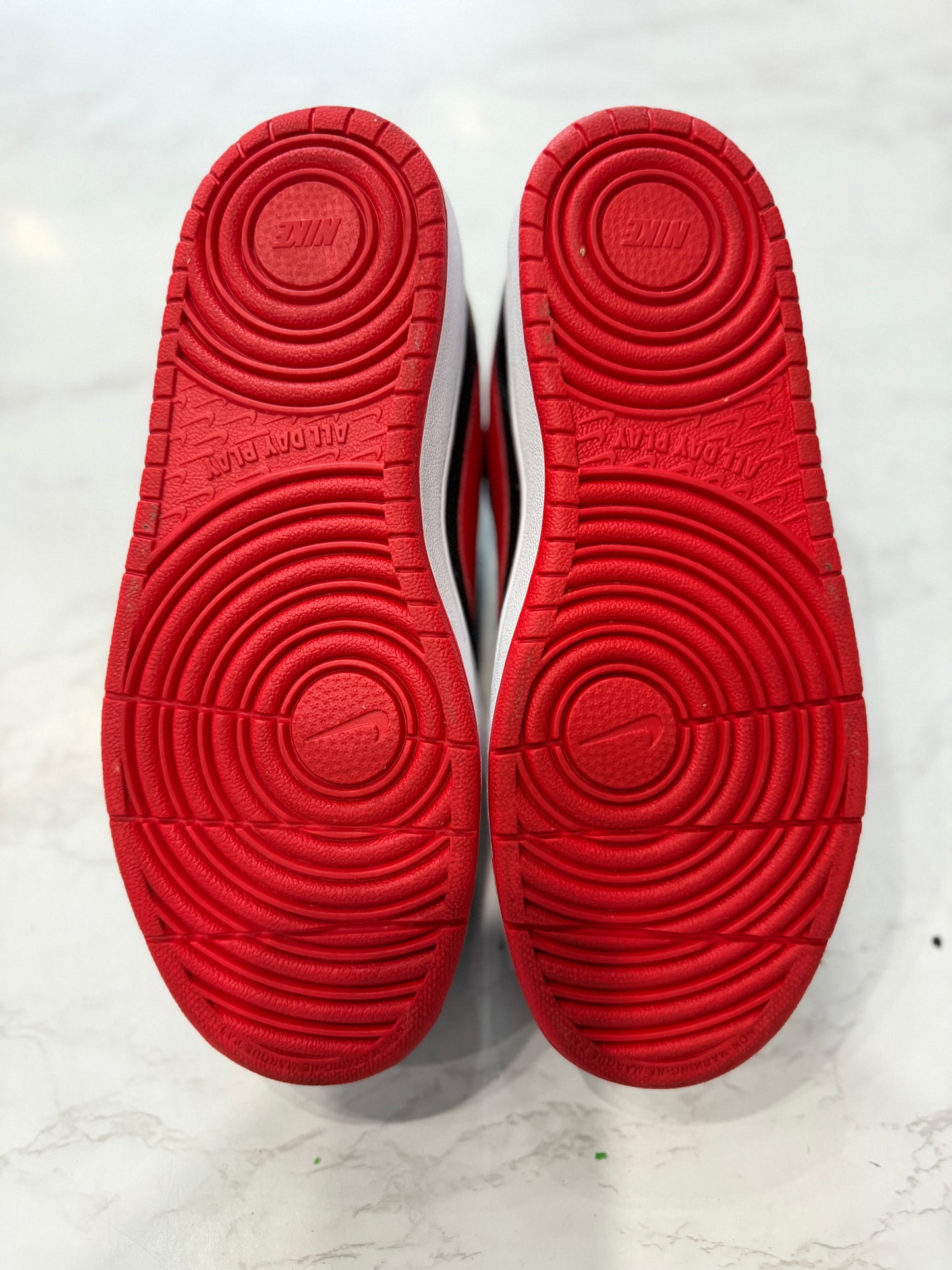 Nike Court Borough Low 2 Black University Red (GS) PRE-OWNED