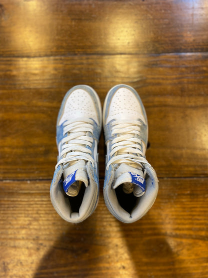 Jordan 1 Retro High Hyper Royal Smoke Grey (GS) PRE-OWNED
