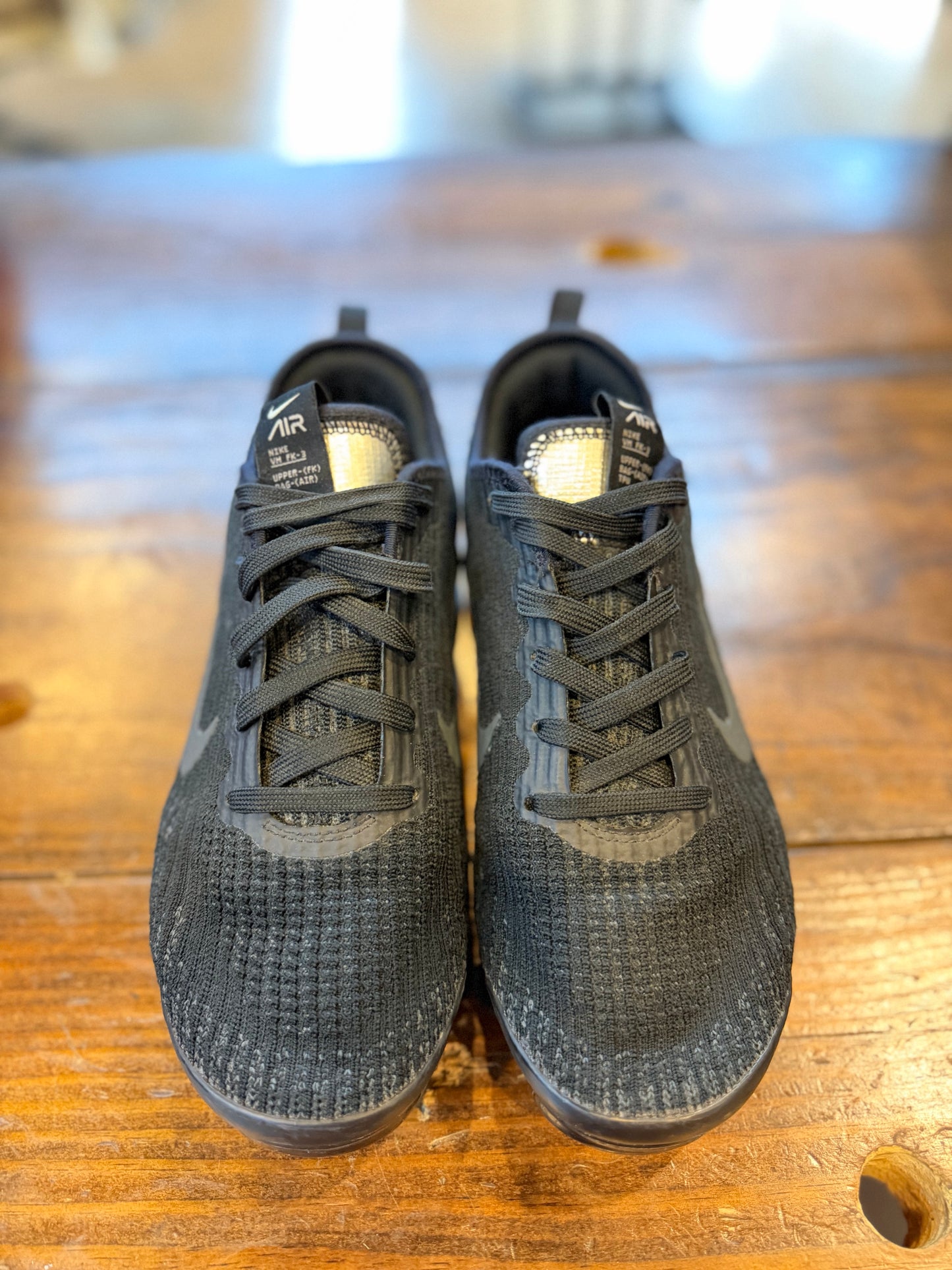 Nike Air VaporMax Flyknit 3 Black (GS) PRE-OWNED