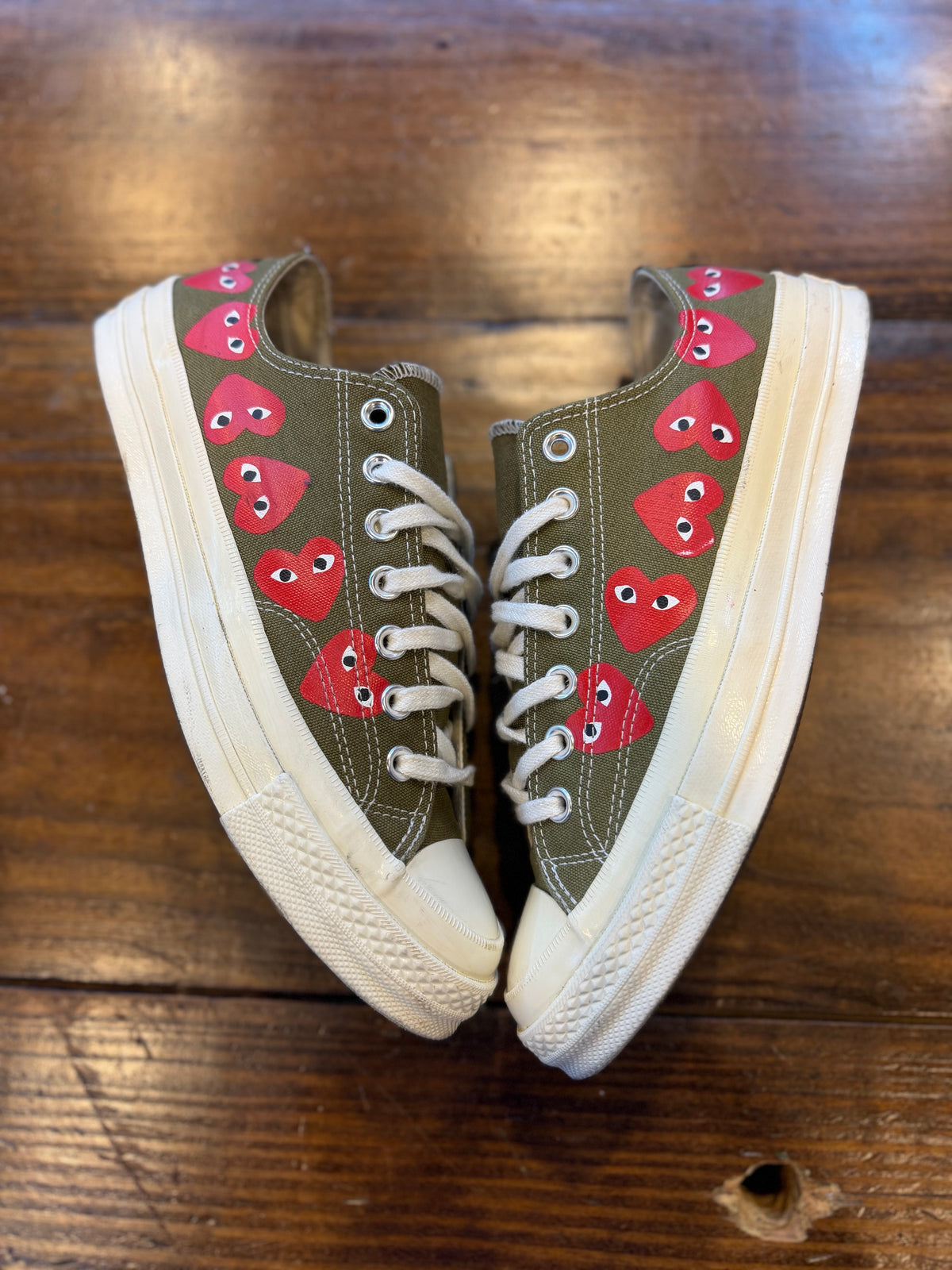 Converse Chuck Taylor All Star 70 Ox Comme des Garcons Olive PRE-OWNED