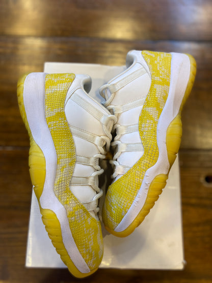 Jordan 11 Retro Low Yellow Snakeskin (Women's) PRE-OWNED