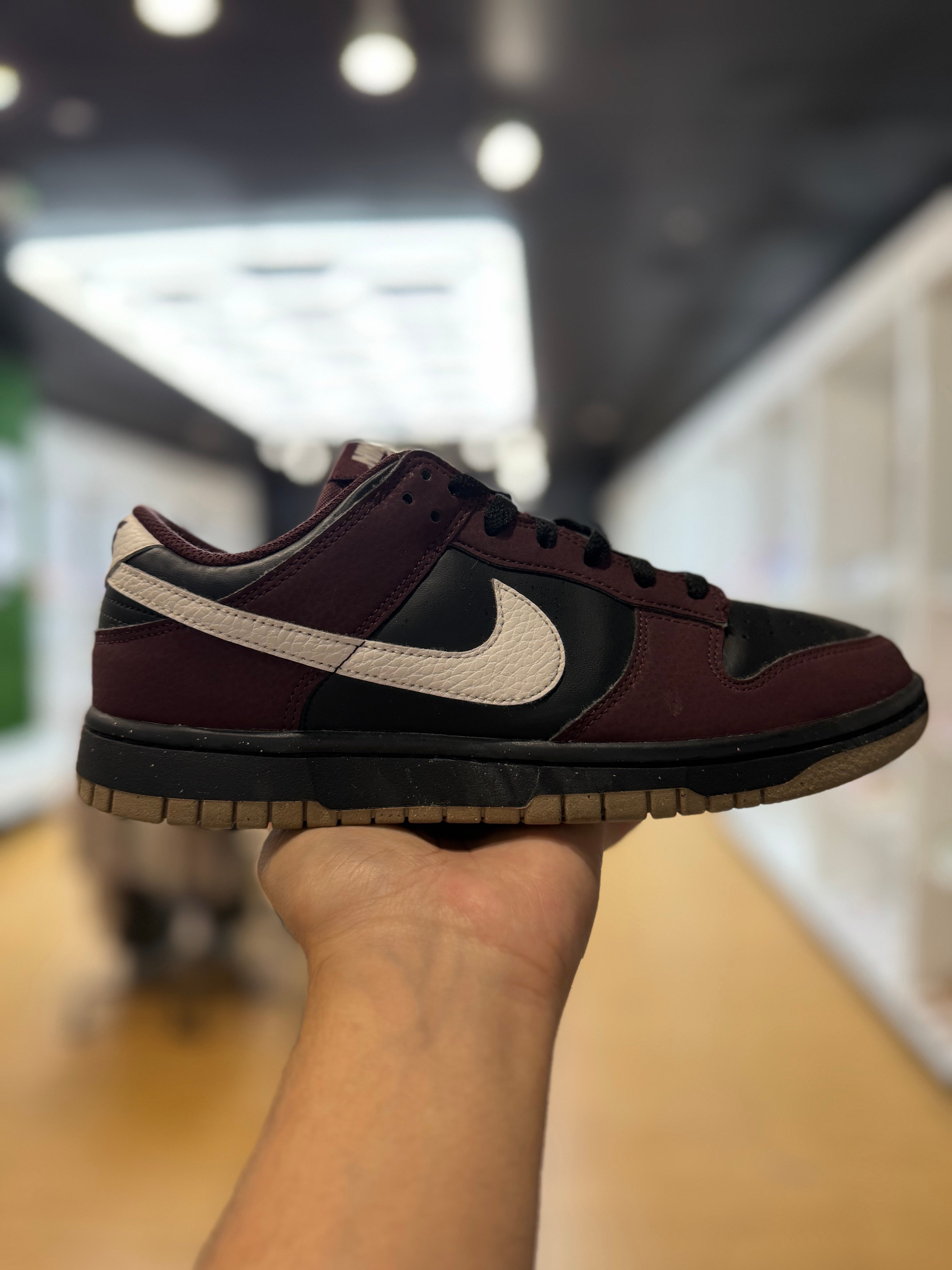Nike Dunk Low Next Nature Burgundy Crush Black (Women's) PRE-OWNED