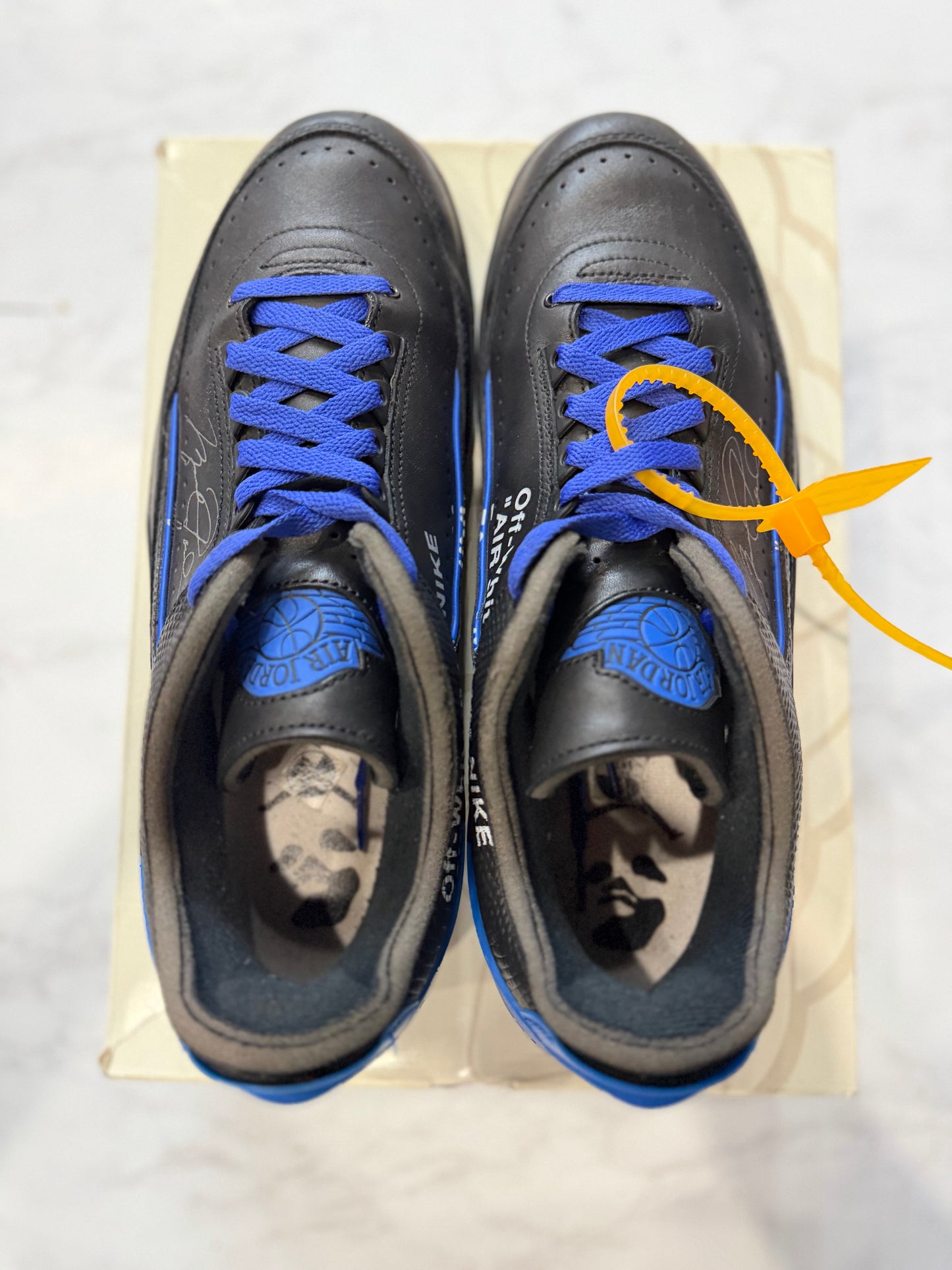Jordan 2 Retro Low SP Off-White Black Blue PRE-OWNED