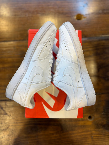 Nike Court Vision Low Next Nature Triple White PRE-OWNED