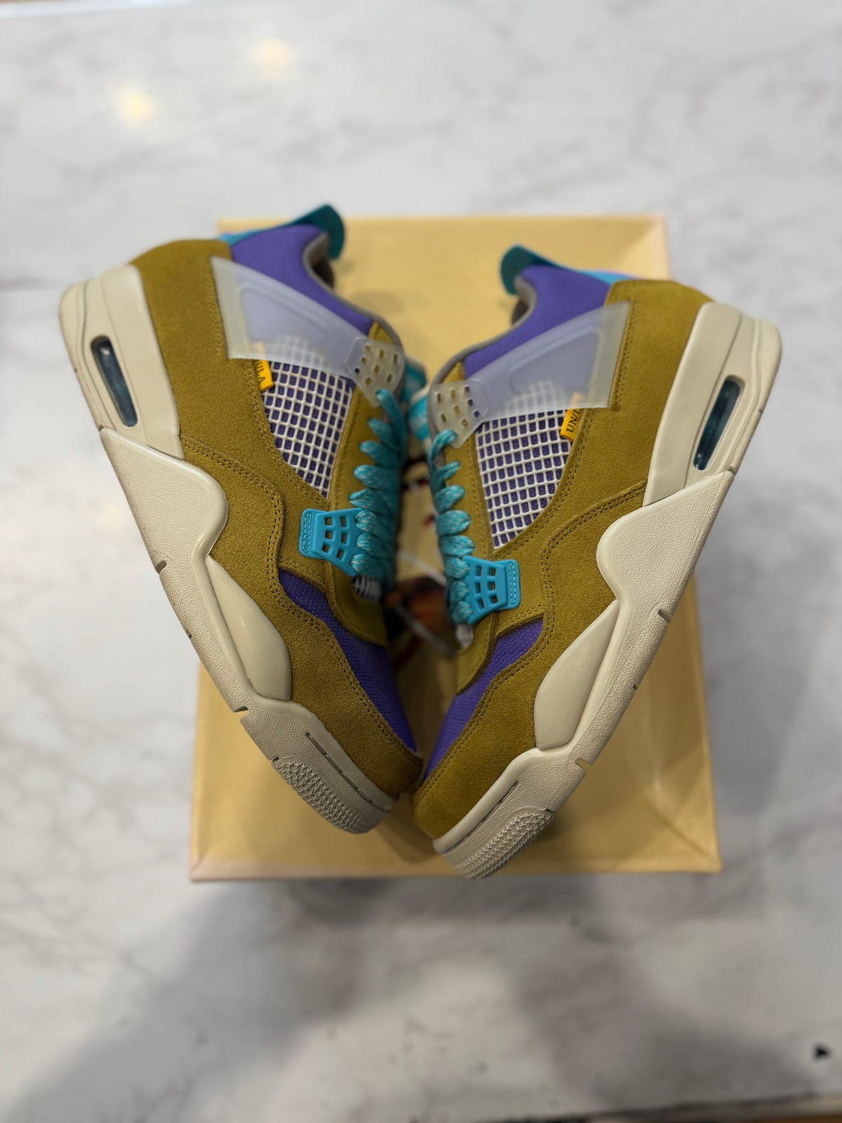 Jordan 4 Retro SP 30th Anniversary Union Desert Moss PRE-OWNED