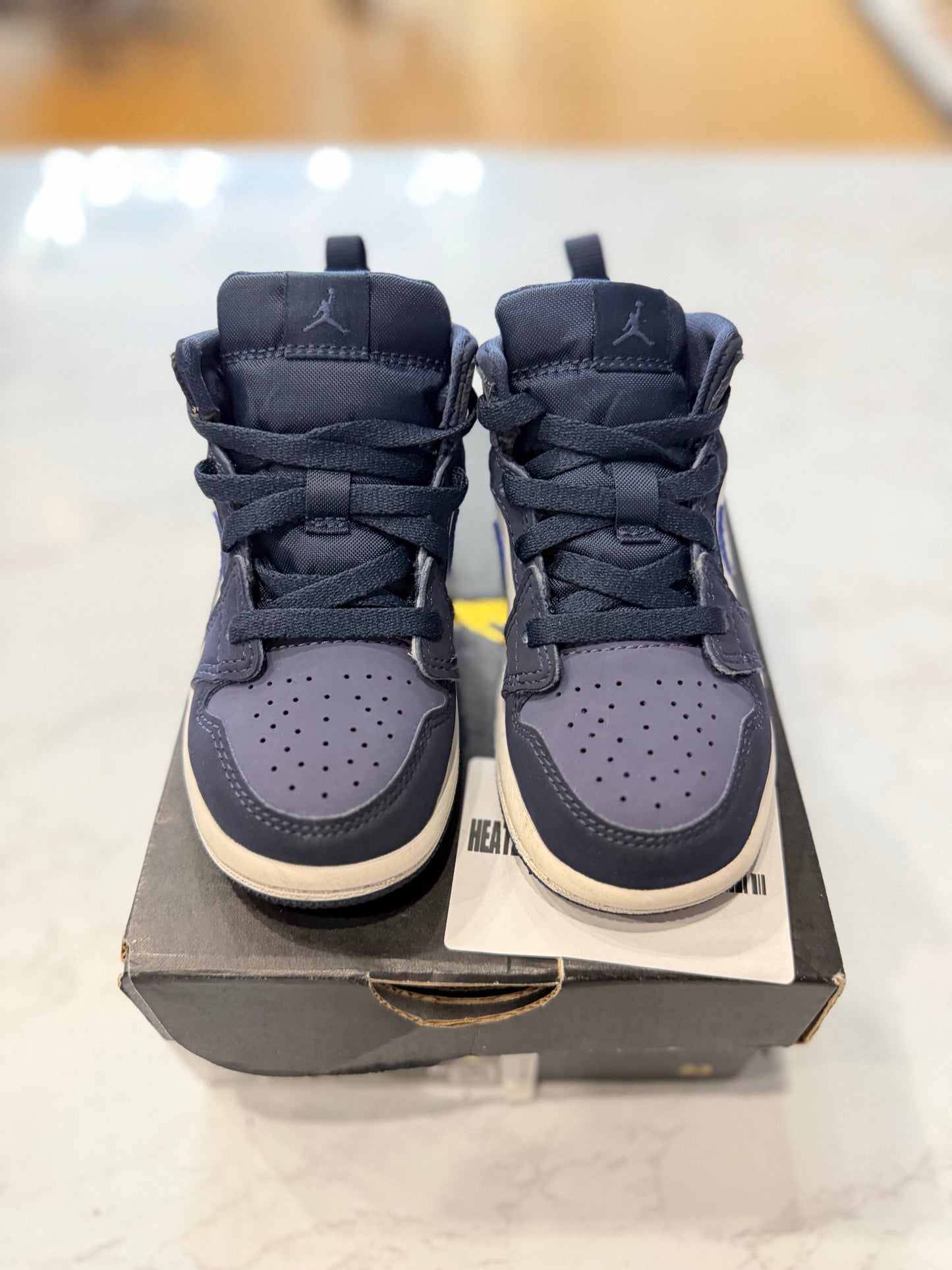 Jordan 1 Mid Obsidian Sanded Purple (TD) PRE-OWNED