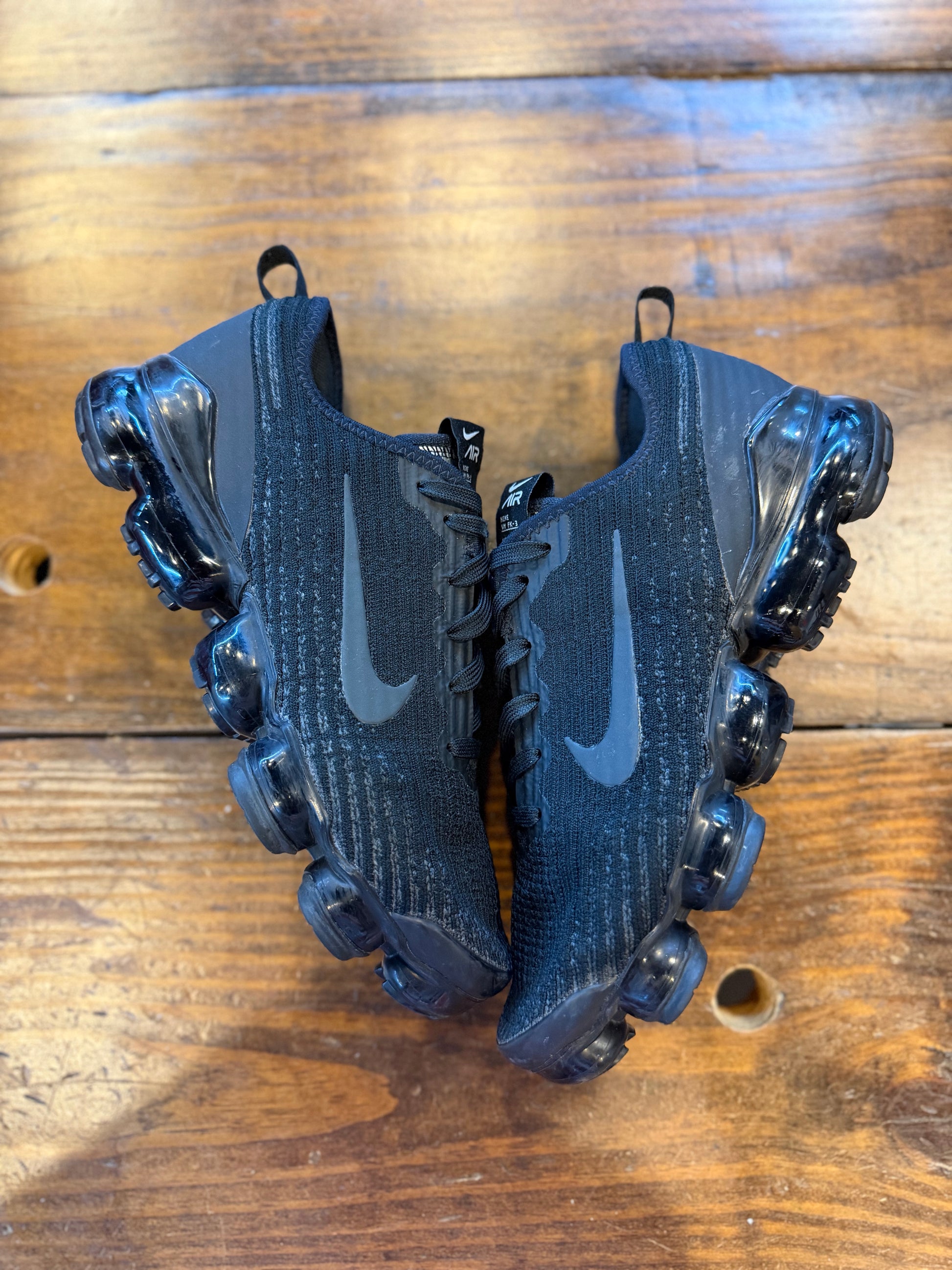 Nike Air VaporMax Flyknit 3 Black (GS) PRE-OWNED