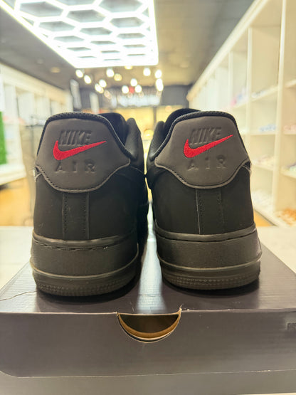 Nike Air Force 1 Low '07 LV8 Black Patent Swoosh PRE-OWNED