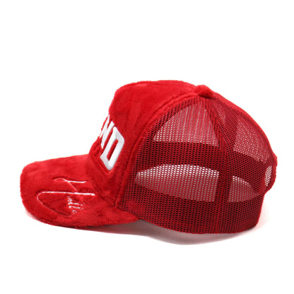 YBE Grind Season Fur Hat Red