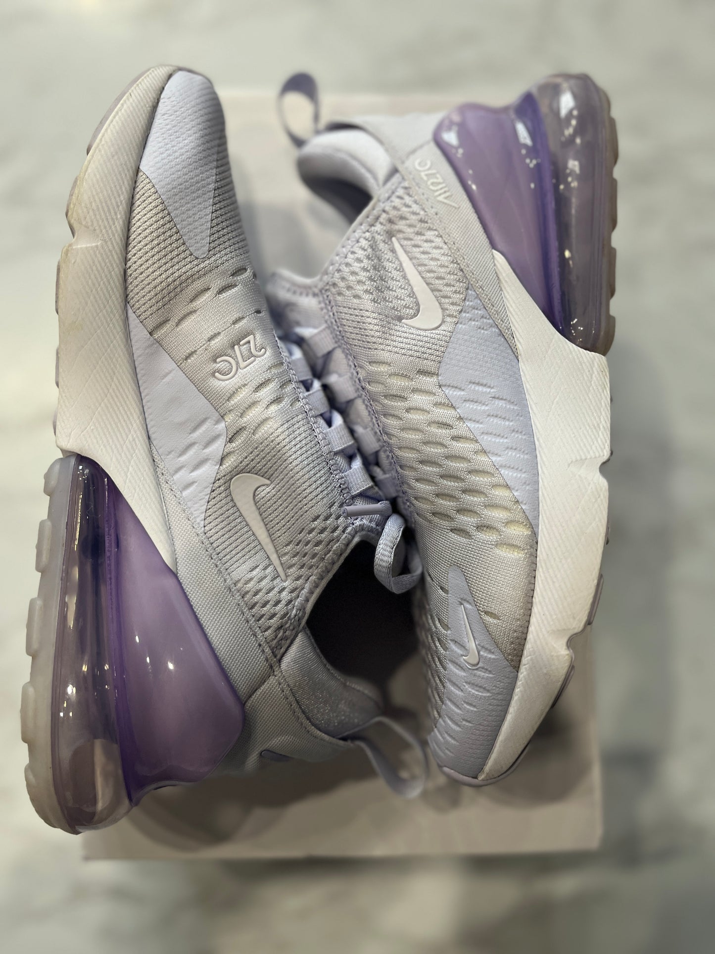 Nike Air Max 270 Amethyst Tint White (Women's) PRE-OWNED