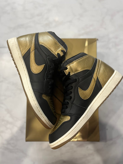 Jordan 1 Retro High OG Black Metallic Gold PRE-OWNED