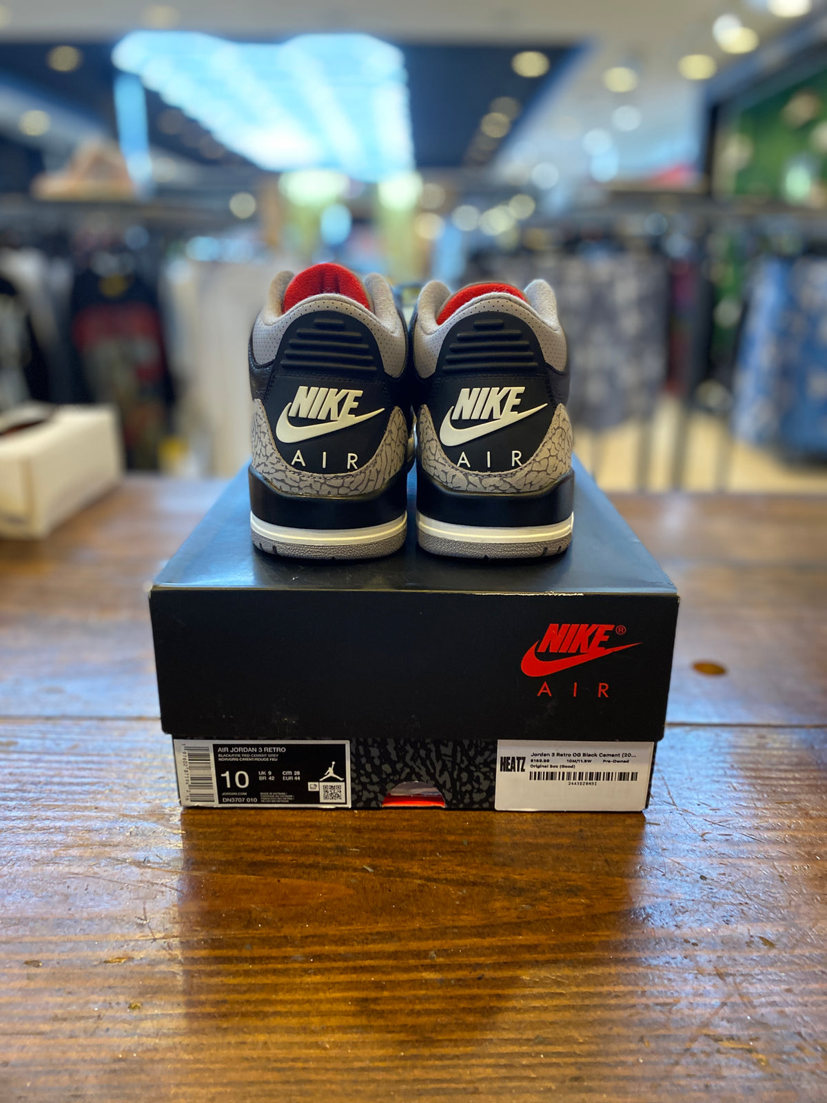 Jordan 3 Retro OG Black Cement (2024) PRE-OWNED