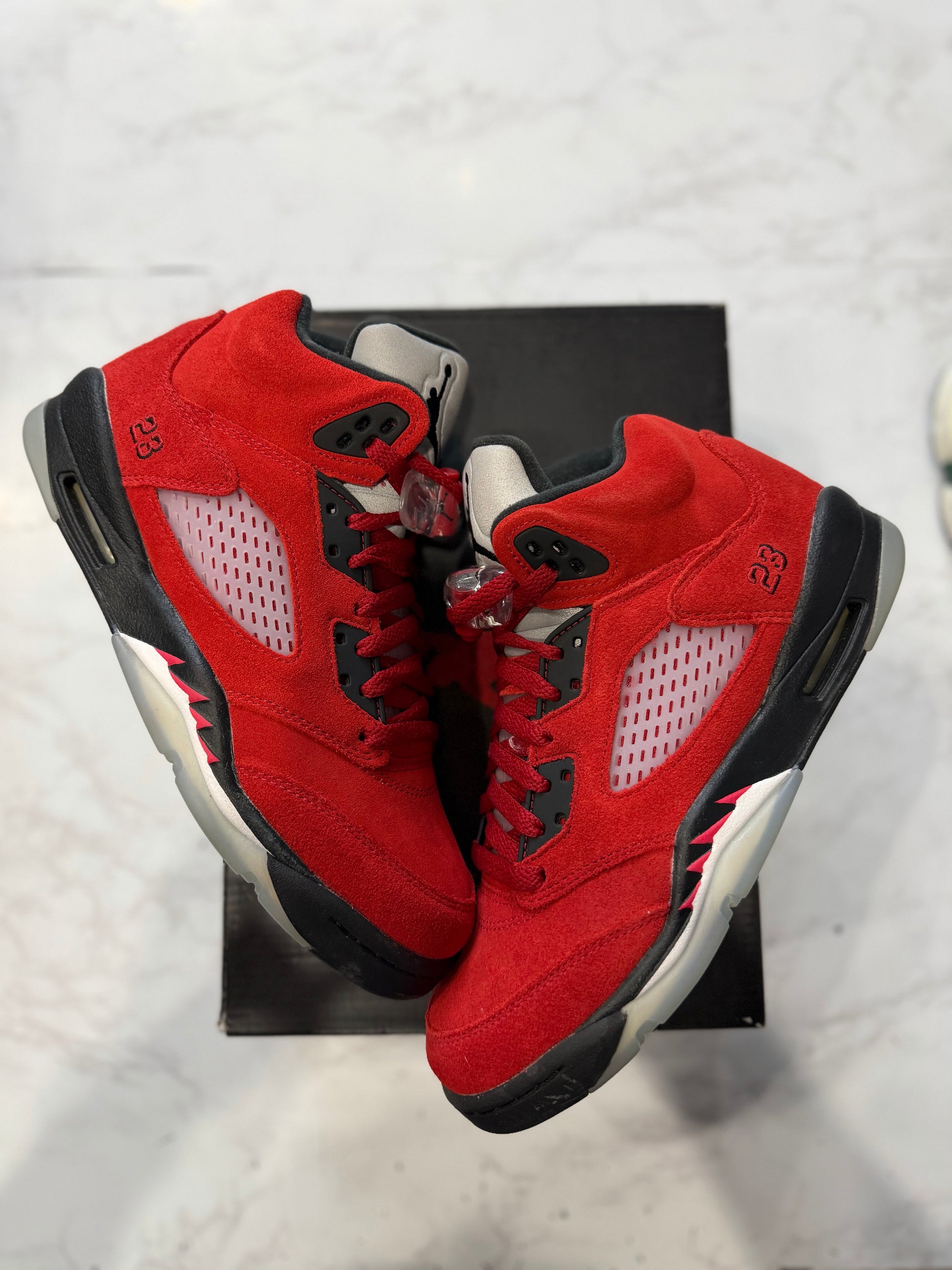 Jordan 5 Retro Raging Bull Red (2021) (GS) PRE-OWNED