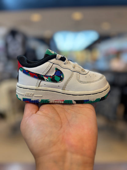 Nike Air Force 1 Low Crayon White Multi (TD) PRE-OWNED