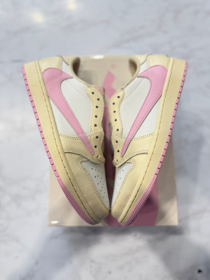 Jordan 1 Retro Low OG SP Travis Scott Shy Pink PRE-OWNED